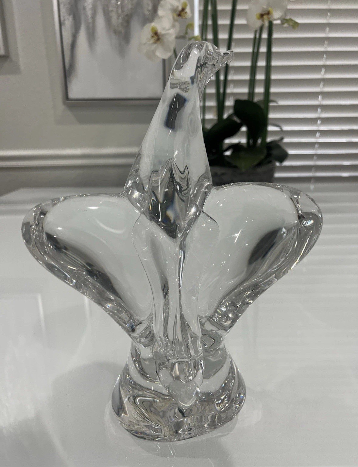 XXL FLAWLESS BACCARAT EAGLE BIRD FALCON HAWK 12” 10 Pounds!!!