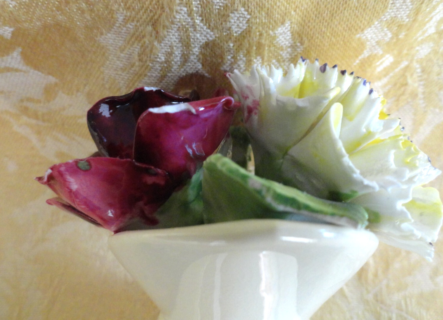Pair of Radnor Fine Bone China England Flowers Pot and Cup Shape Baskets