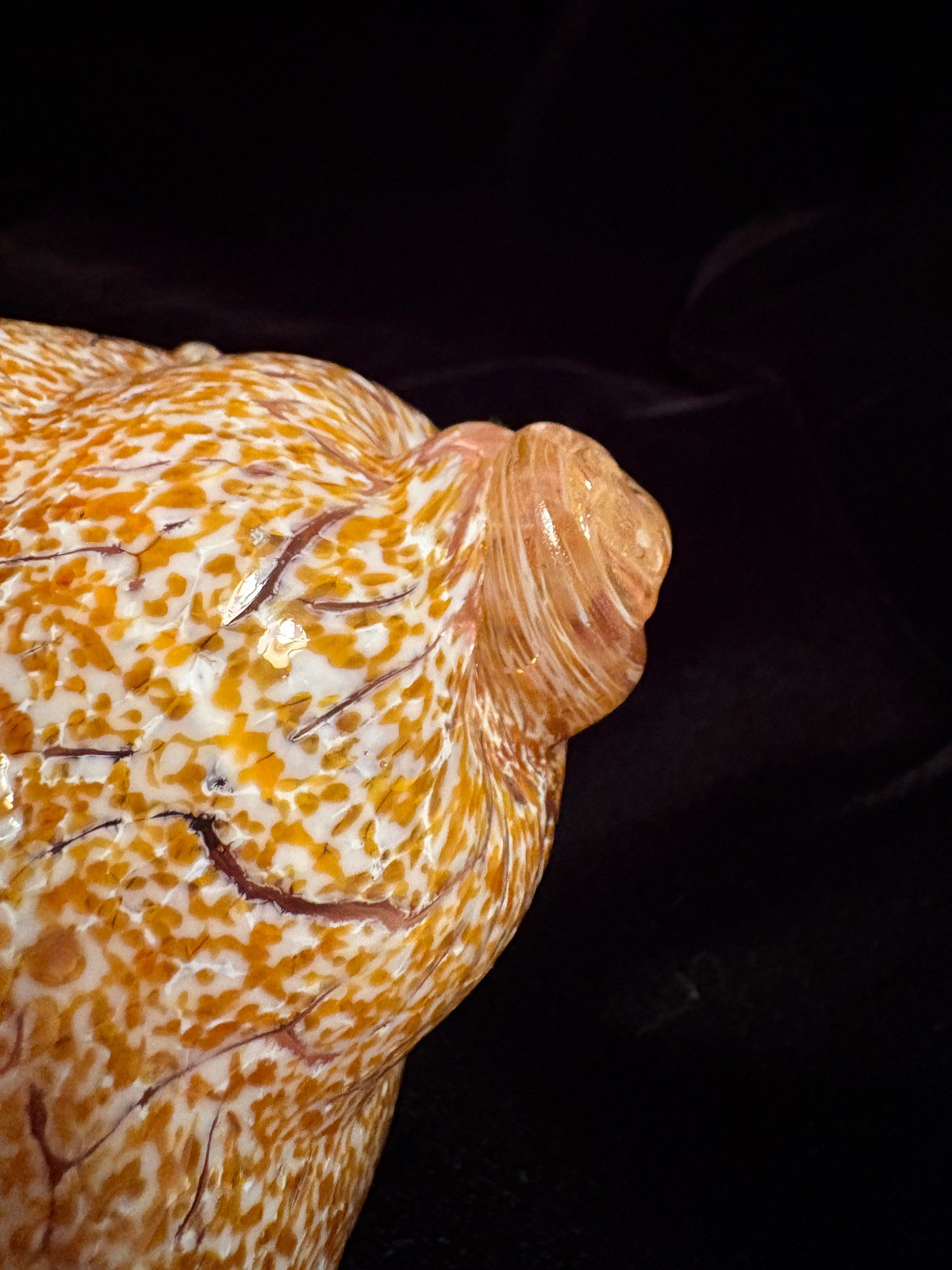 Gorgeous Conch Shell Art Glass Sculpture Seattle Art Glass Studio purchase