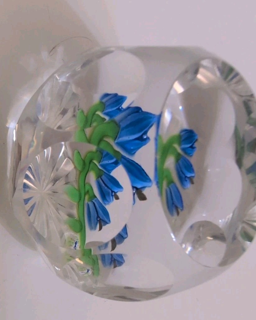 Perthshire Annual Collection 1978C Limited Edition Bluebell Faceted Paperweight