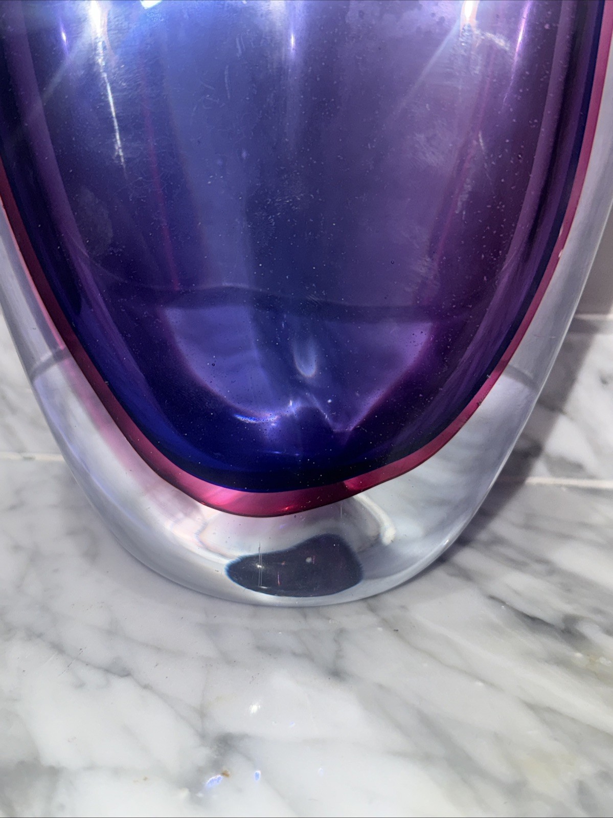 vintage Murano “Forato” (Hole) art glass vase 8lbs