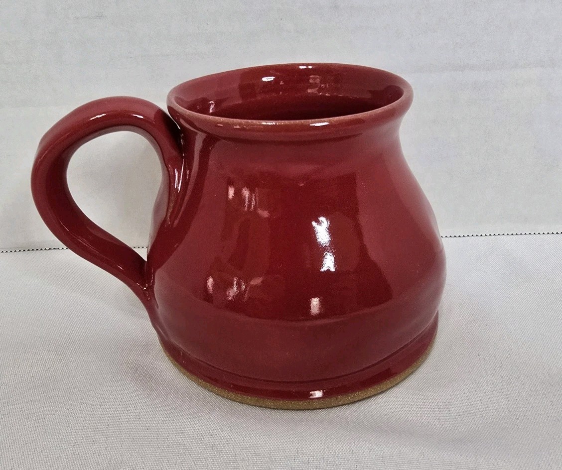 Joshua Mogck Michigan Awesome Mug Red Pottery Ceramic hand Thrown
