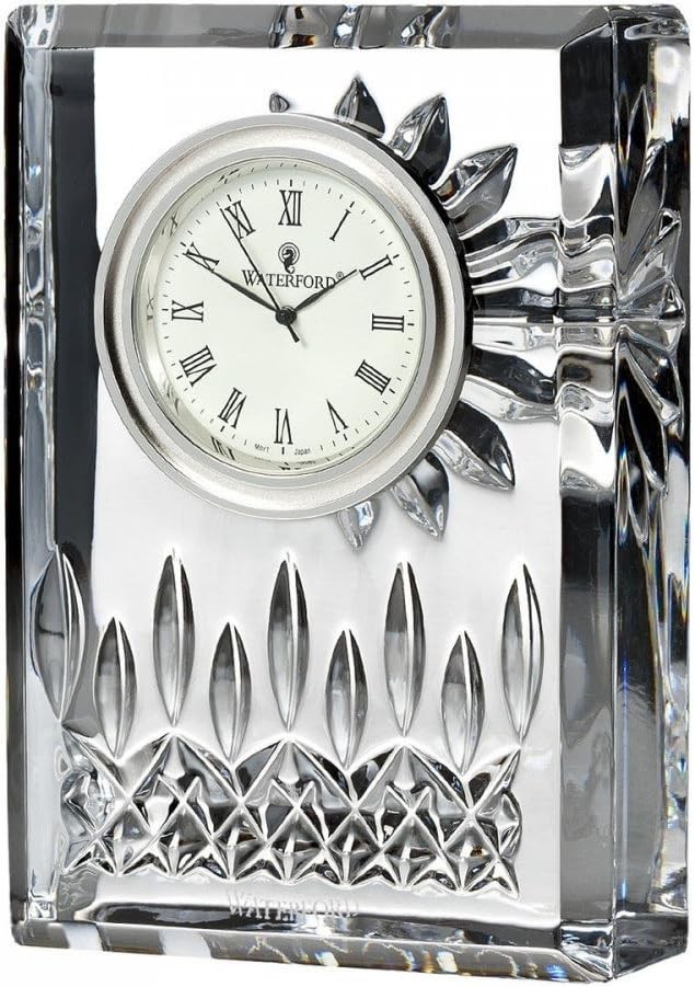Waterford Lismore Clock, 4.5″, Clear