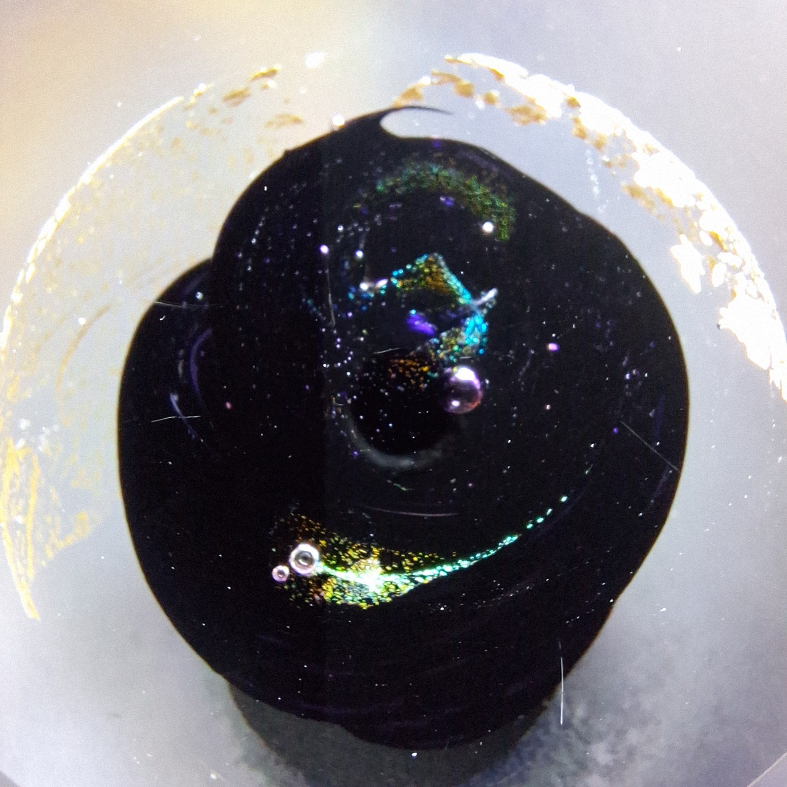 Glass Eye Studios Celestial Series Glass Hand Blown Art Paperweight, 3″ 1-1/4 Lb