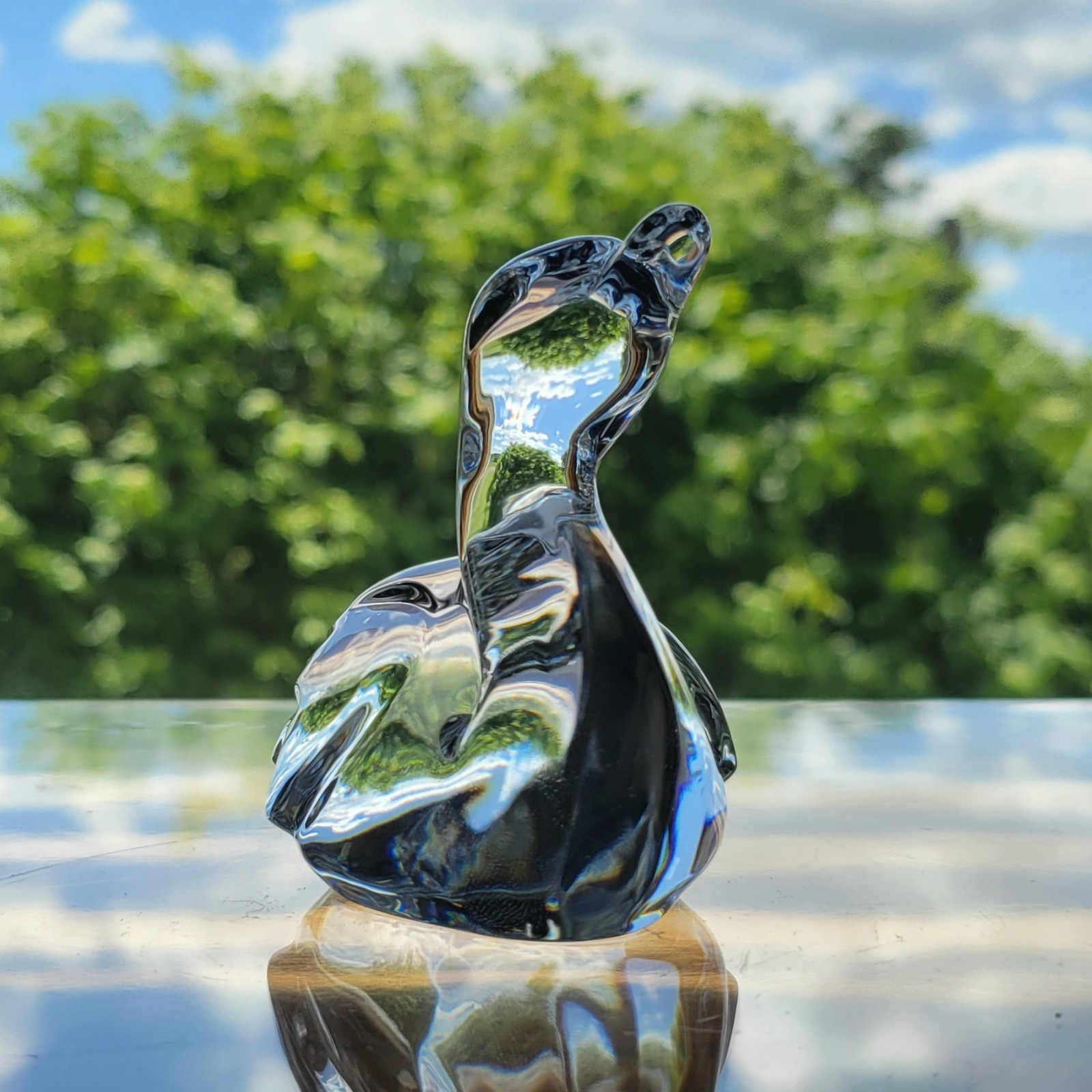 Waterford Crystal Cygnet Baby Swan 3″ Paperweight Figurine Irish #114710