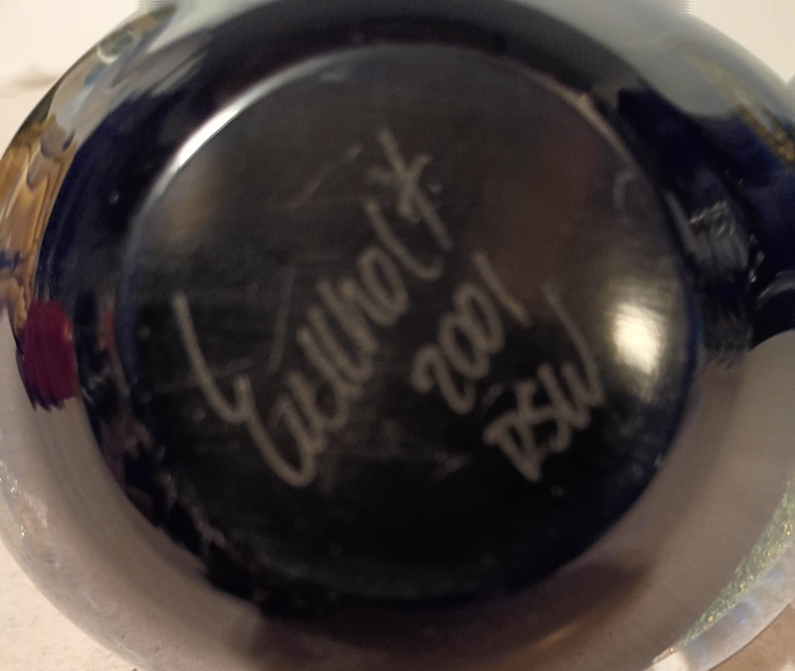 Gorgeous 2001 Signed Robert Eickholt Dichroic Free Form Art Glass Paperweight