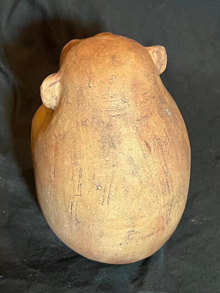 Artist Signed Studio Art Pottery Monkey Jungle Animal Sculpture Figure Statue
