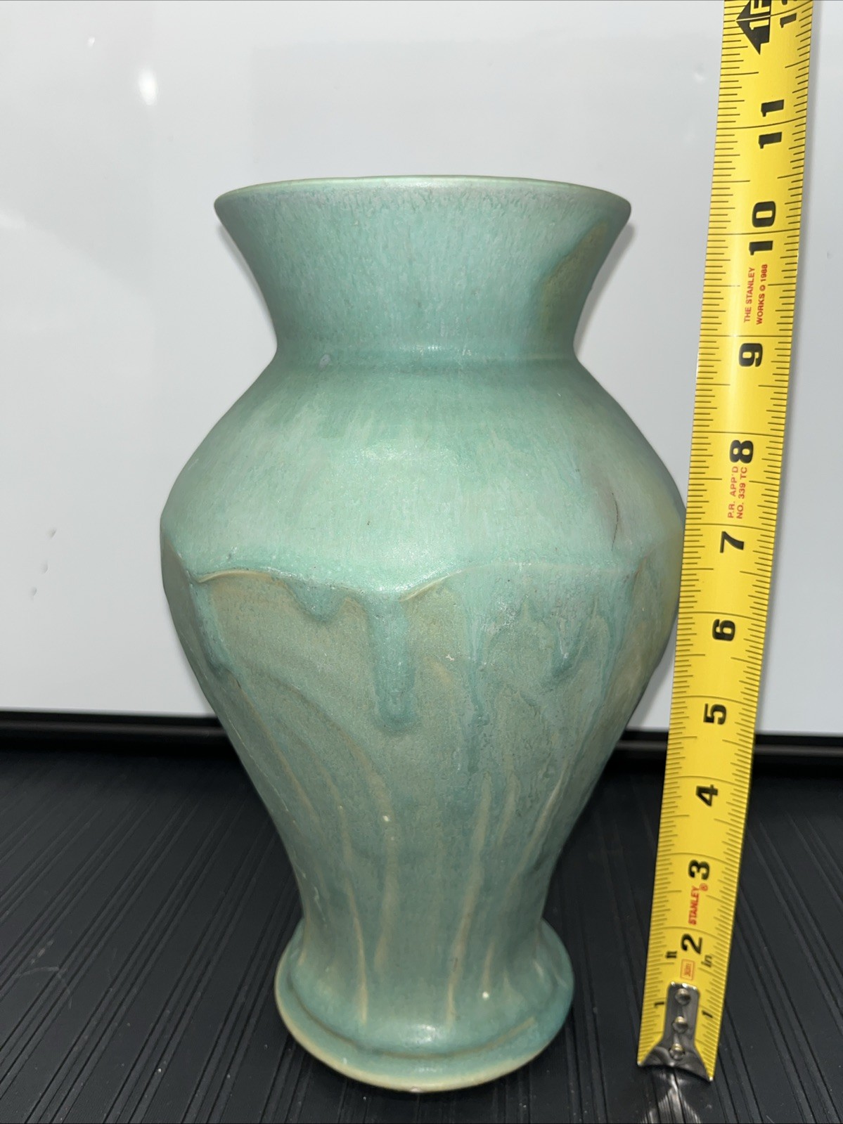 Pewabic Pottery Detroit Green Vase 10.5” – Stamp & Signed