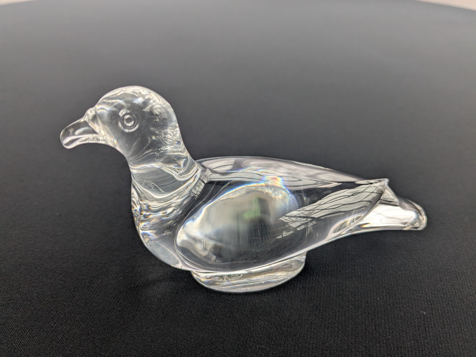 Baccarat Crystal European Turtle Dove Figurine Excellent