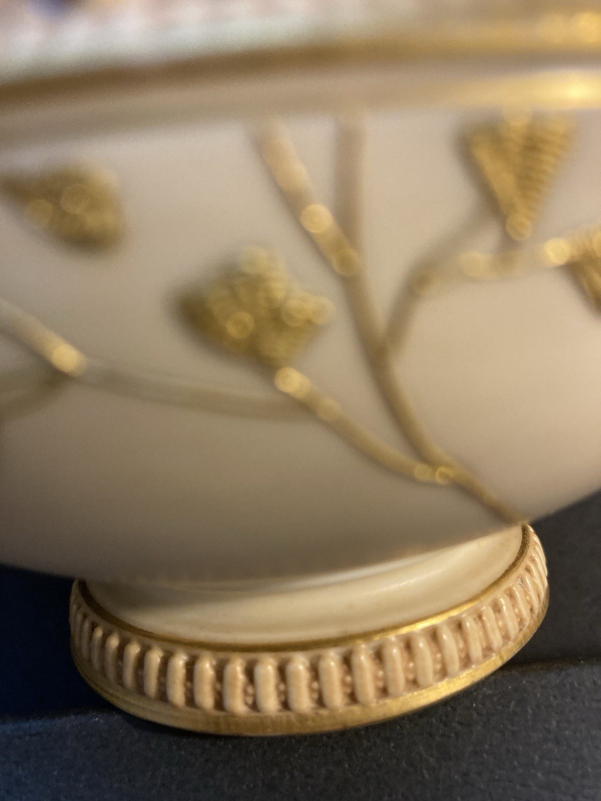 Antique Royal Worcester Urn Blush Ivory Porcelain 1256 Vase 1890s. No Lid.
