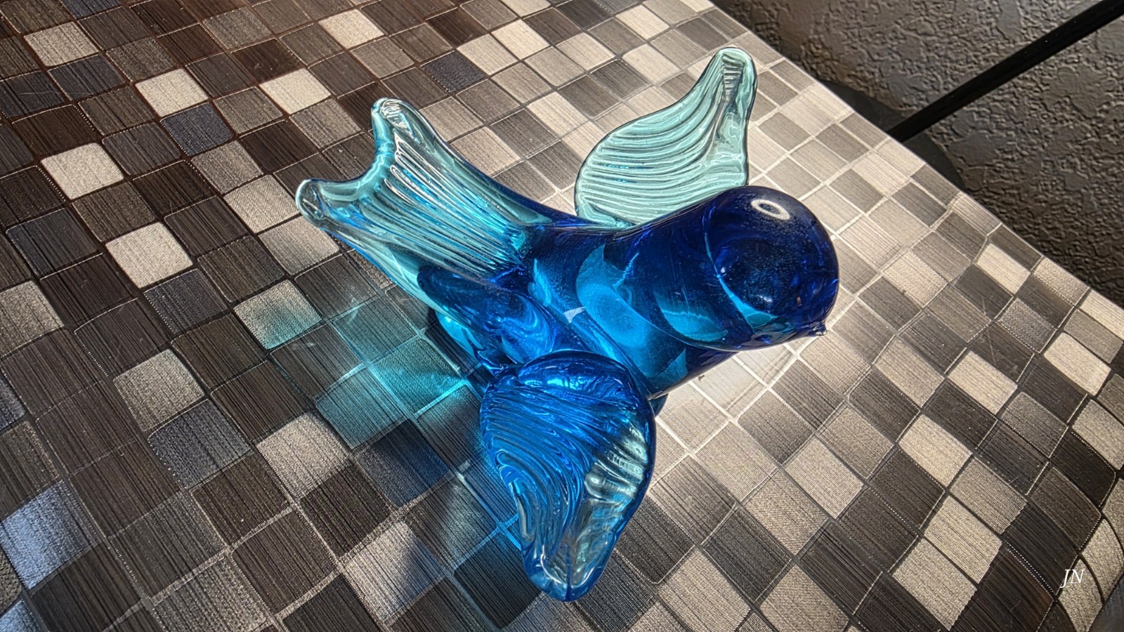 Terra Studios Bluebird of Happiness Flying Glass Bird Awesome