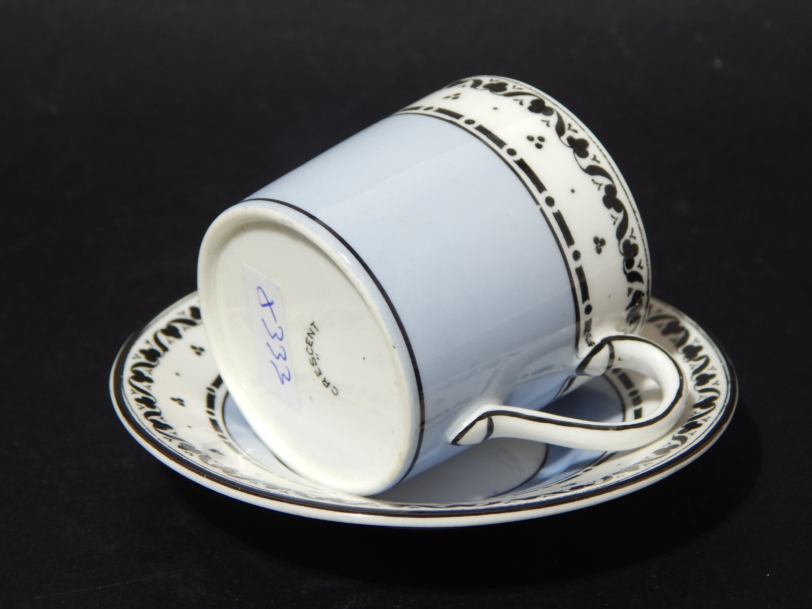 Rare Antique Edwardian Period English Fine Porcelain Crescent Cup