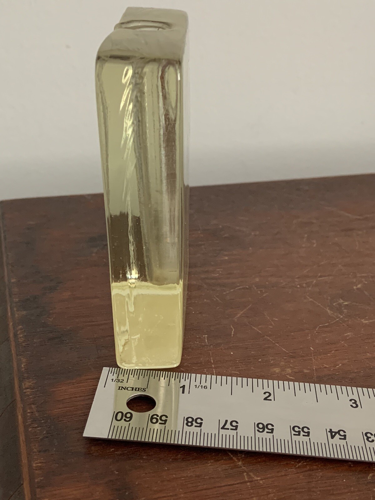 Scandinavian Art Glass Bud Vase Single Flower Block LISBETH DAHL Denmark 90s