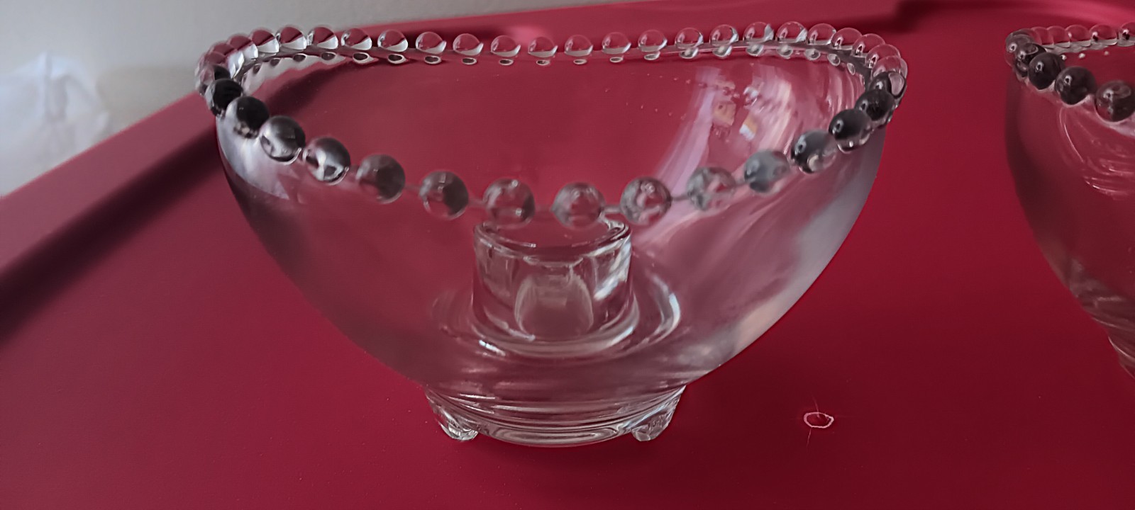 2 Footed OVAL SHAPED Single-Light Candlestick Holders Set of 2