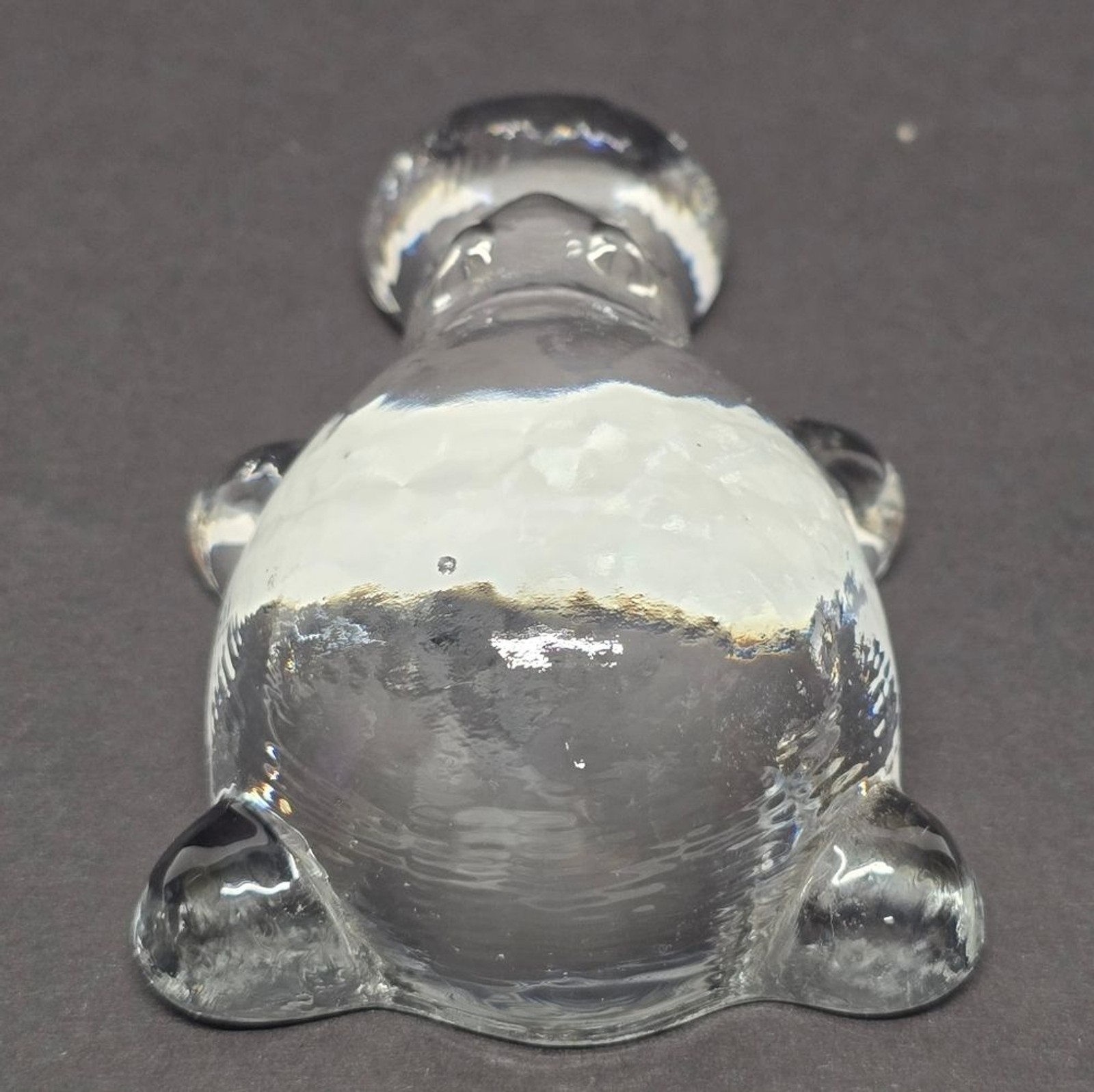 Vintage Leonardo Glass Baby Hippo Figurine Paperweight Desktop Decor As Is
