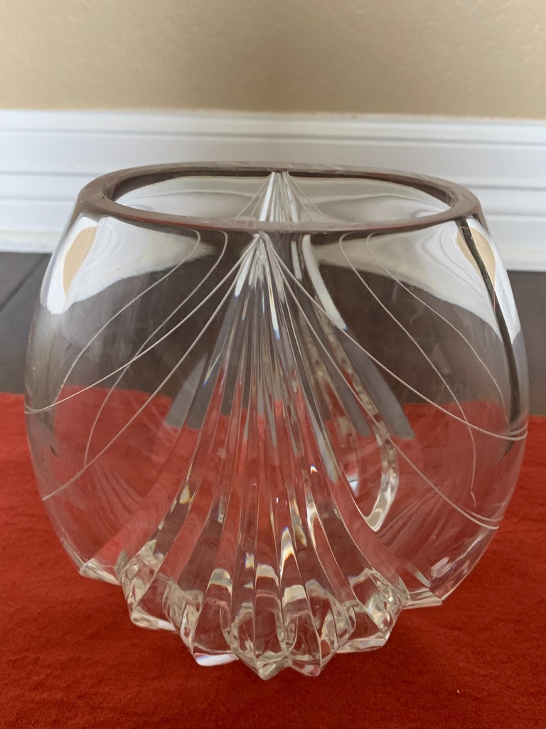 ORREFORS Elegant Crystal Vase, Large