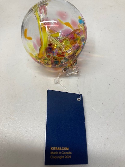 Kitras Art Glass Tree of Motherhood Hand Blown Hanging Ornament Decor