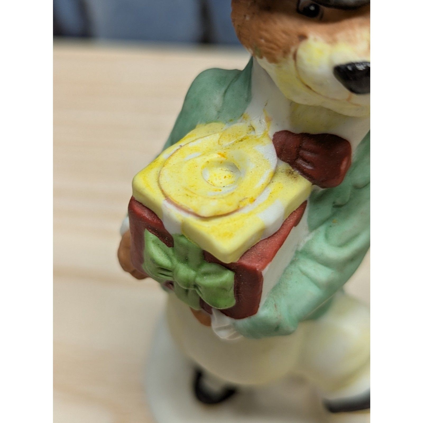 Vintage Enesco 2 Jane Chambless Christmas Carol Weasel Figurines Porcelain