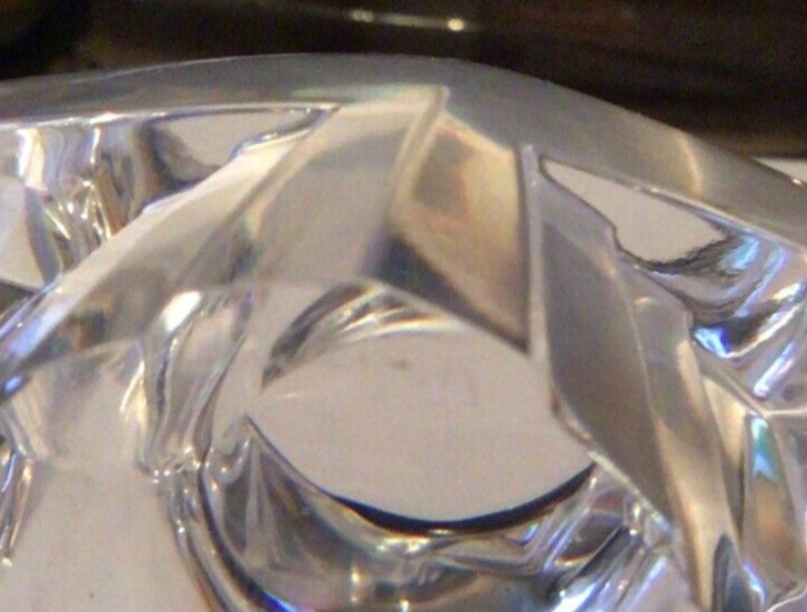 Steuben Crystal Eagle Paper Weight Designed by Lloyd Atkins. Signed on BAse