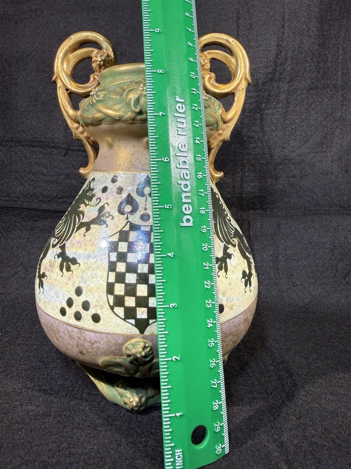 Amphora Vase with Heraldic Shield’ by Riessner, Stellmacher & Kessel
