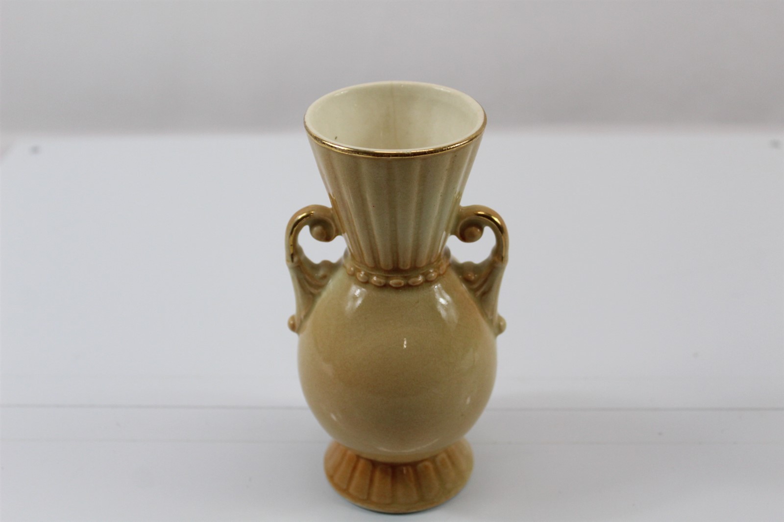 Royal Copley Flower Vase With Gold Gilding Collectible Vintage