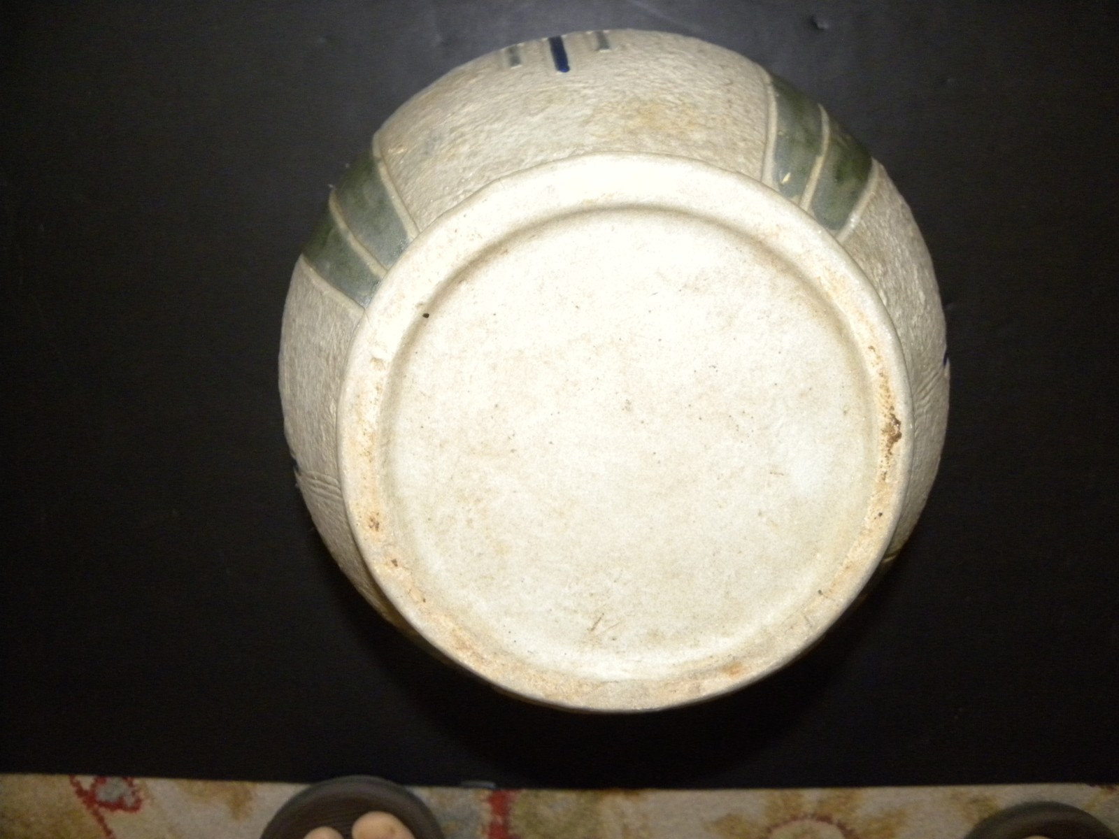 An Arts & Crafts Roseville Mostique Line Cachepot Designed By Frederick H Rhead