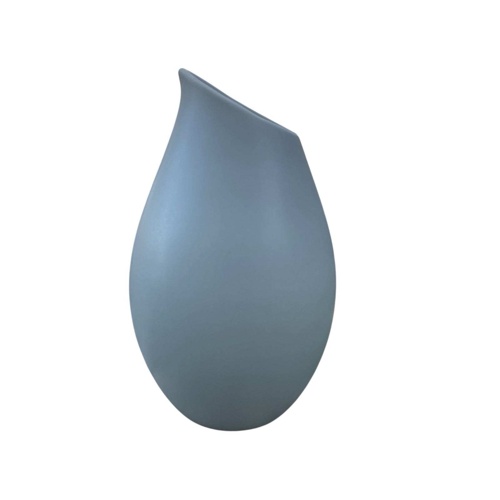 VTG Jaliang Teardrop Vase 7.5″ Pale Robins Egg Blue Asian Mid Century Modern MCM