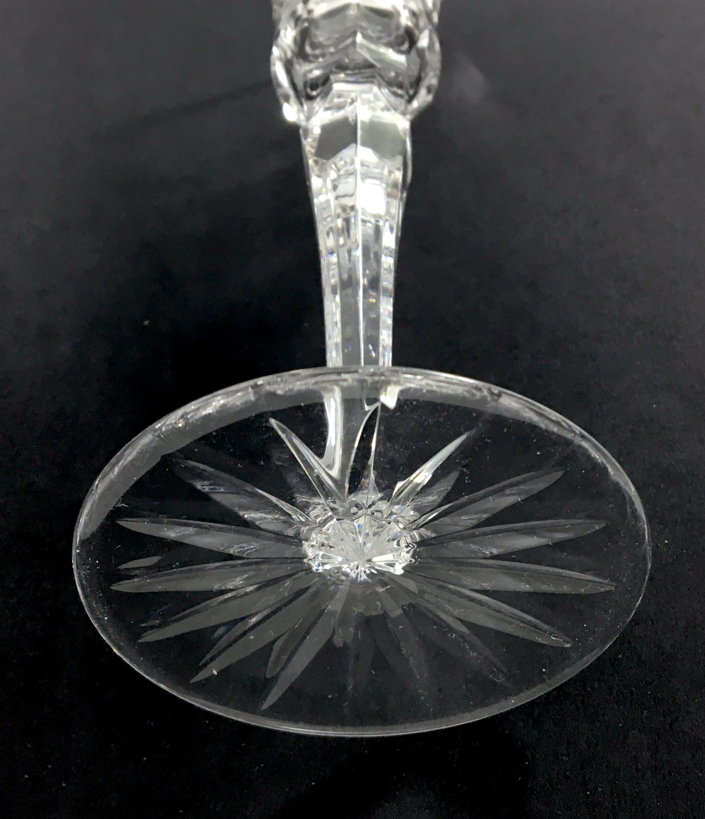 2 Essex Candle Sticks 24% Lead Crystal Clear Industries Fan & Crisscross 1997-13