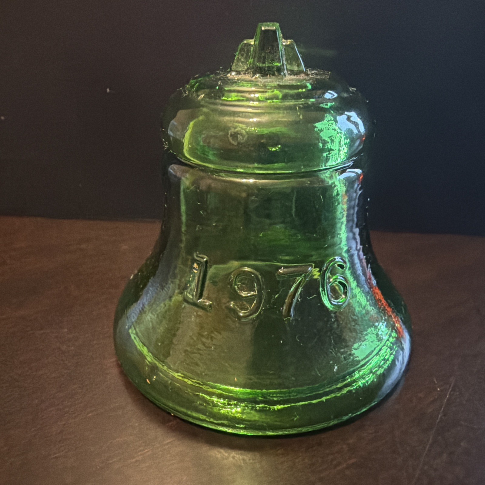 Set of 4 Vintage Degenhart 1776 1976 Glass Bicentennial Bells