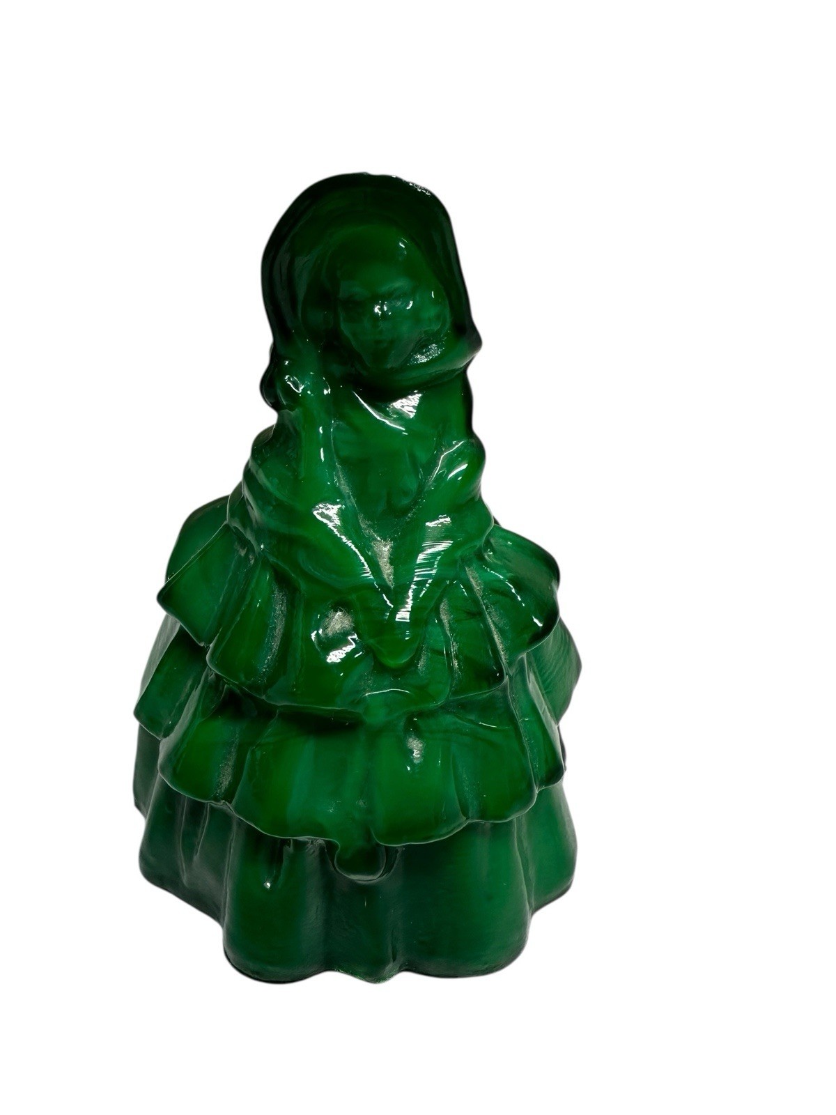 Boyd’s Crystal Art Glass, Green Louise Doll