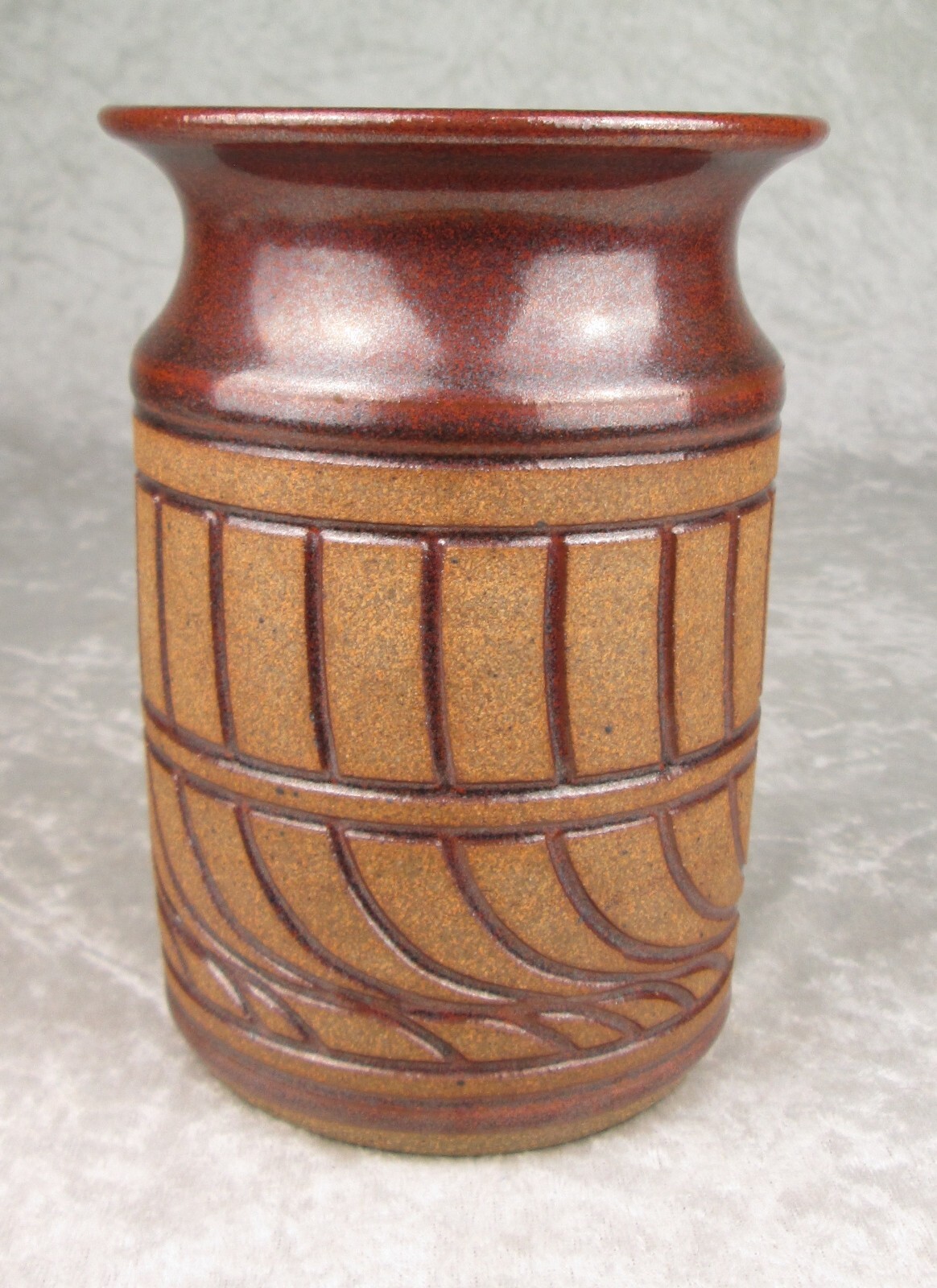 La Mesilla Pottery Stoneware Vase Mid Century Modern 6-1/8 inch Tall