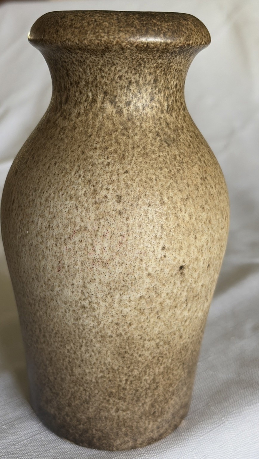 Original Scheurich Keramik Lava Vase WestGerman Pottery 523-18 7” interior glaze
