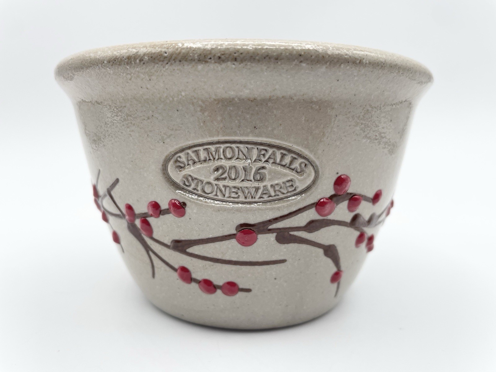Salmon Falls Pottery Red Mountain Berry Pattern Small Bowl Stoneware 2016 Rare