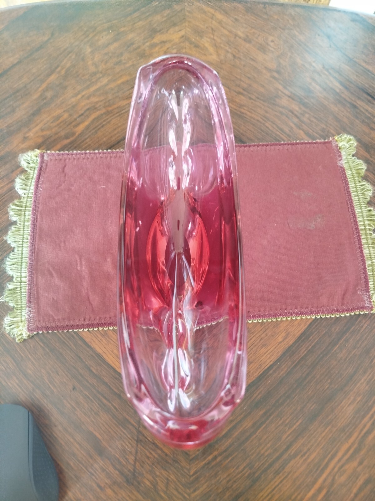 Czech glass vase made by Miloslav Klinger for Zelezny Brod