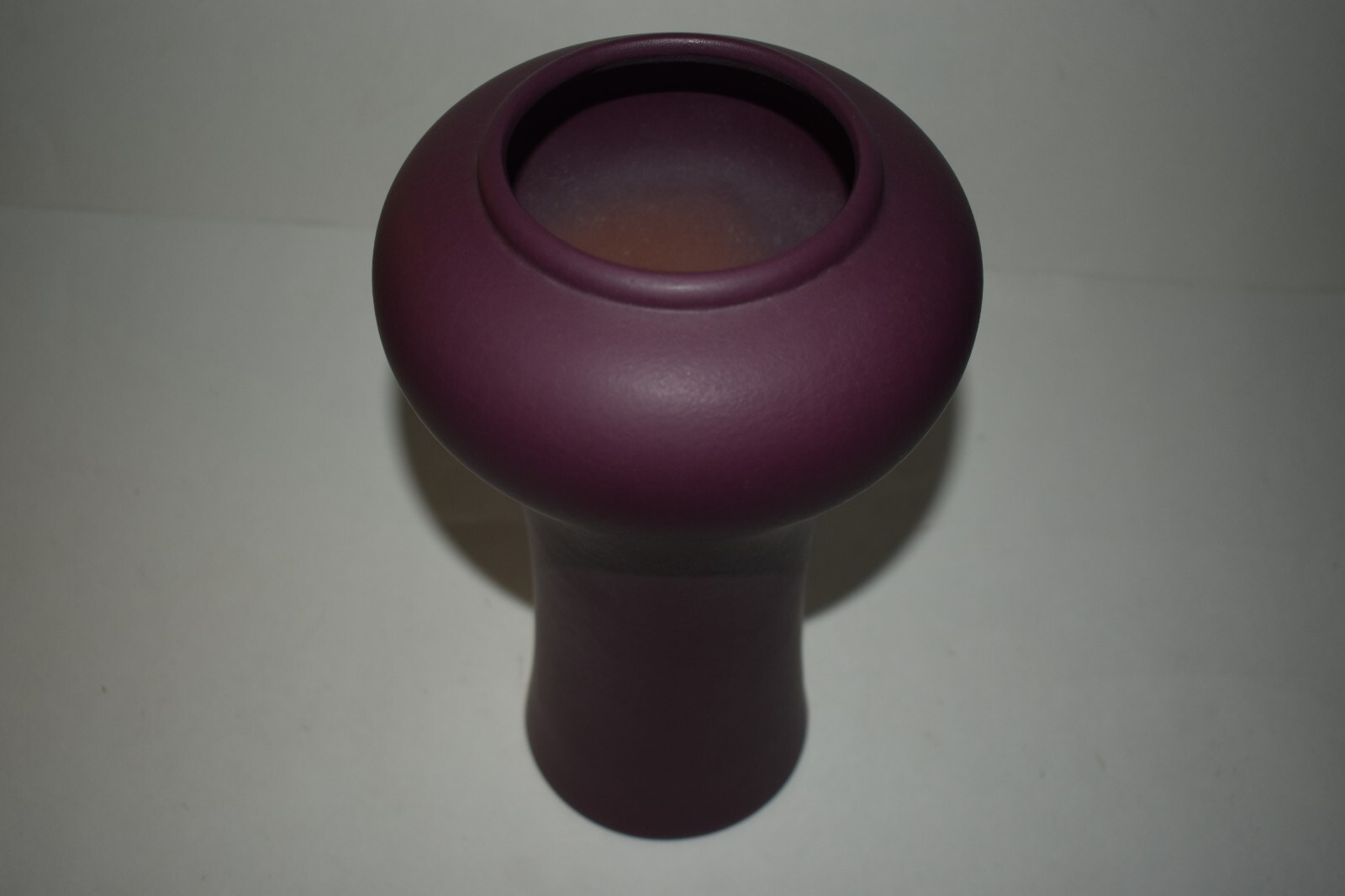 1970s To 1980s Bortner And Bortner Terra Cotta Mulberry Arts & Crafts Style Vase