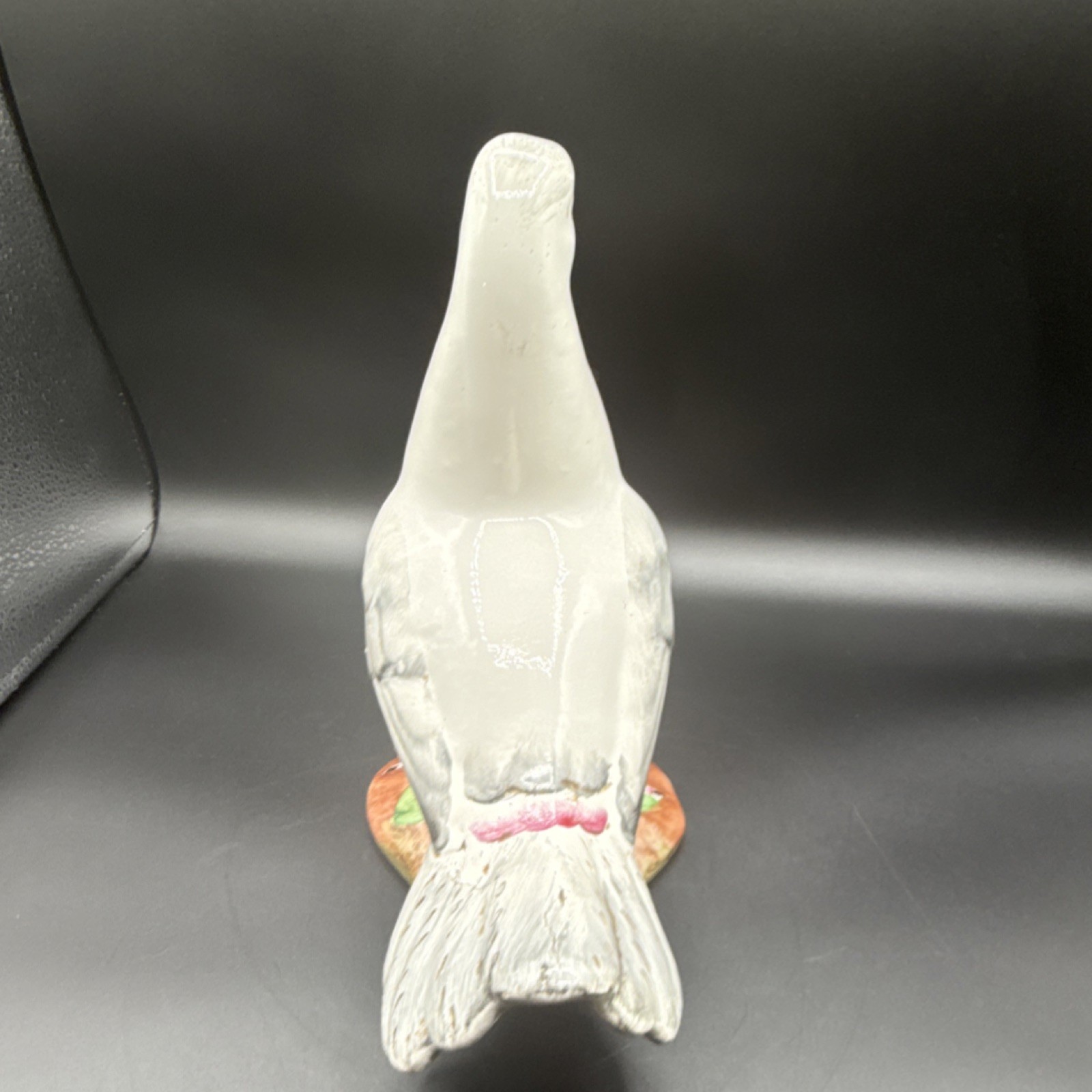 Hand Painted Ceramic Goose Figurine, Glossy, Italy, 9 in, MPN 101