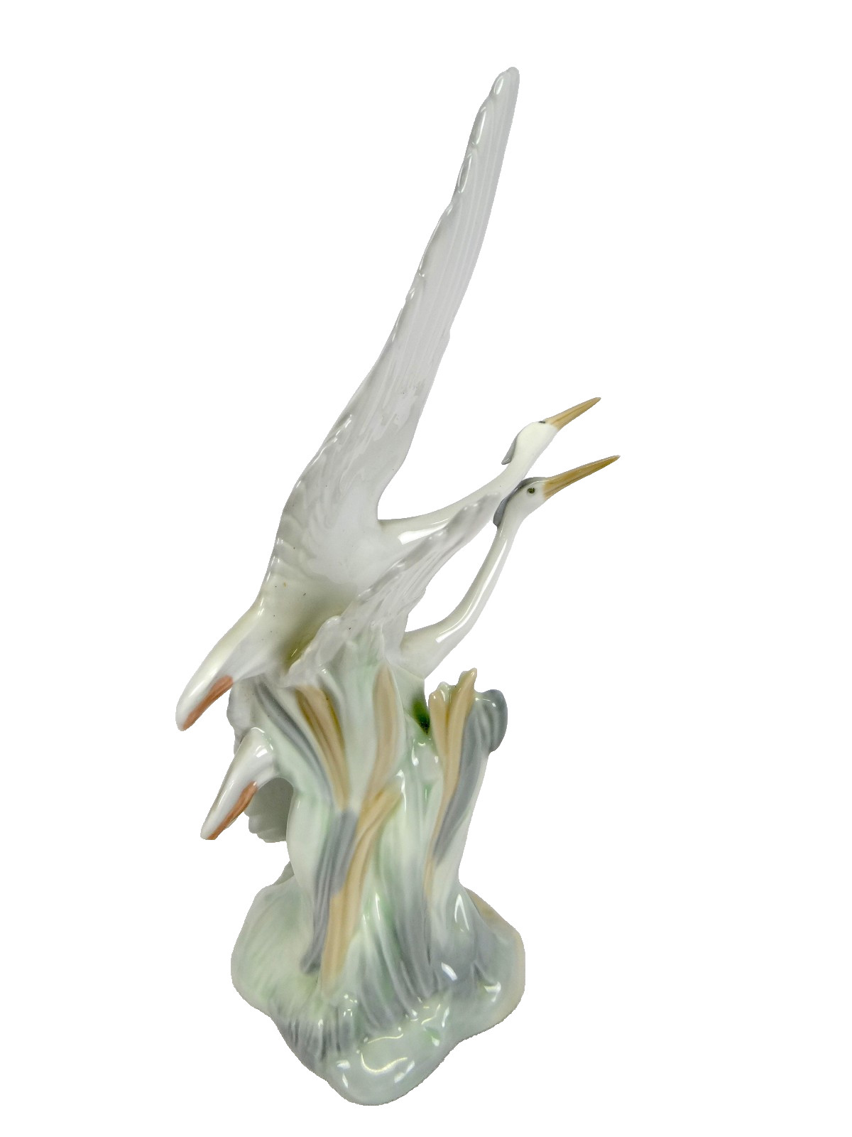VINTAGE LLADRO NAO SPAIN CRANES IN FLIGHT FIGURINE 2 STORKS 0044 & BOX RARE!
