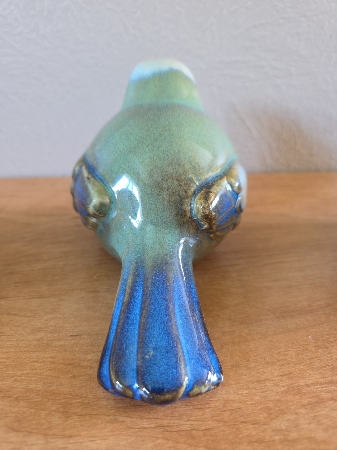 3 Chubby Round Pottery Birds Farmhouse Sparrow Finch Figurine Decor Nature Boho