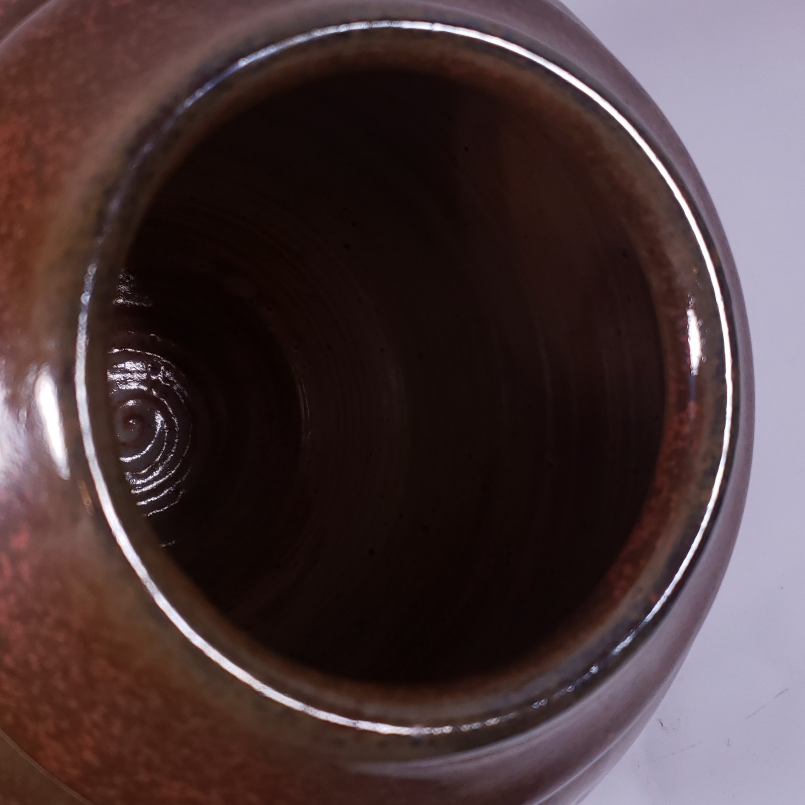 Vintage Japanese Oriental Ouroboros Snake Studio Pottery STONEWARE VASE PLANTER