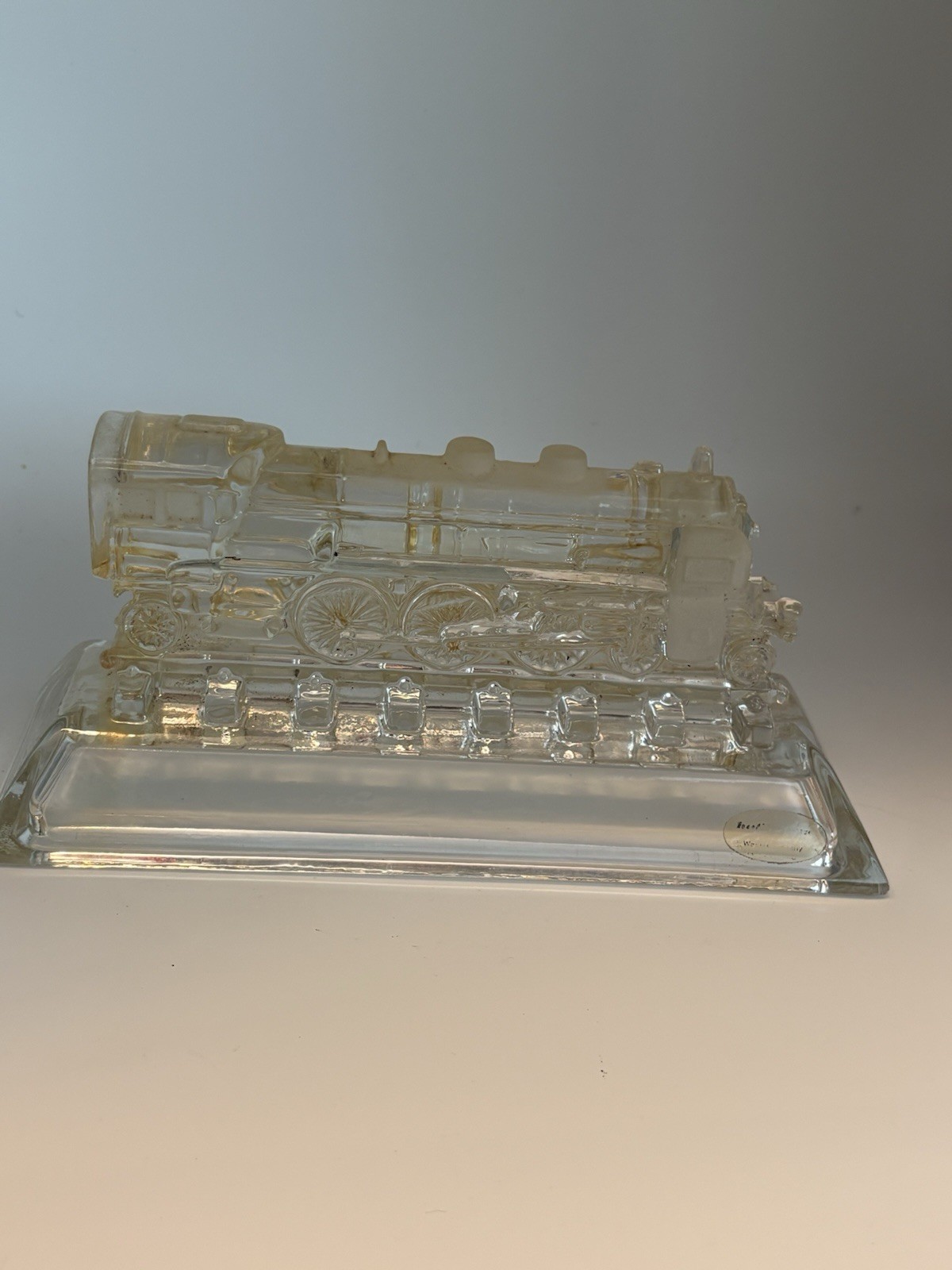 Hofbauer Crystal Casey Jones Train Locomotive West Germany Lead Crystal