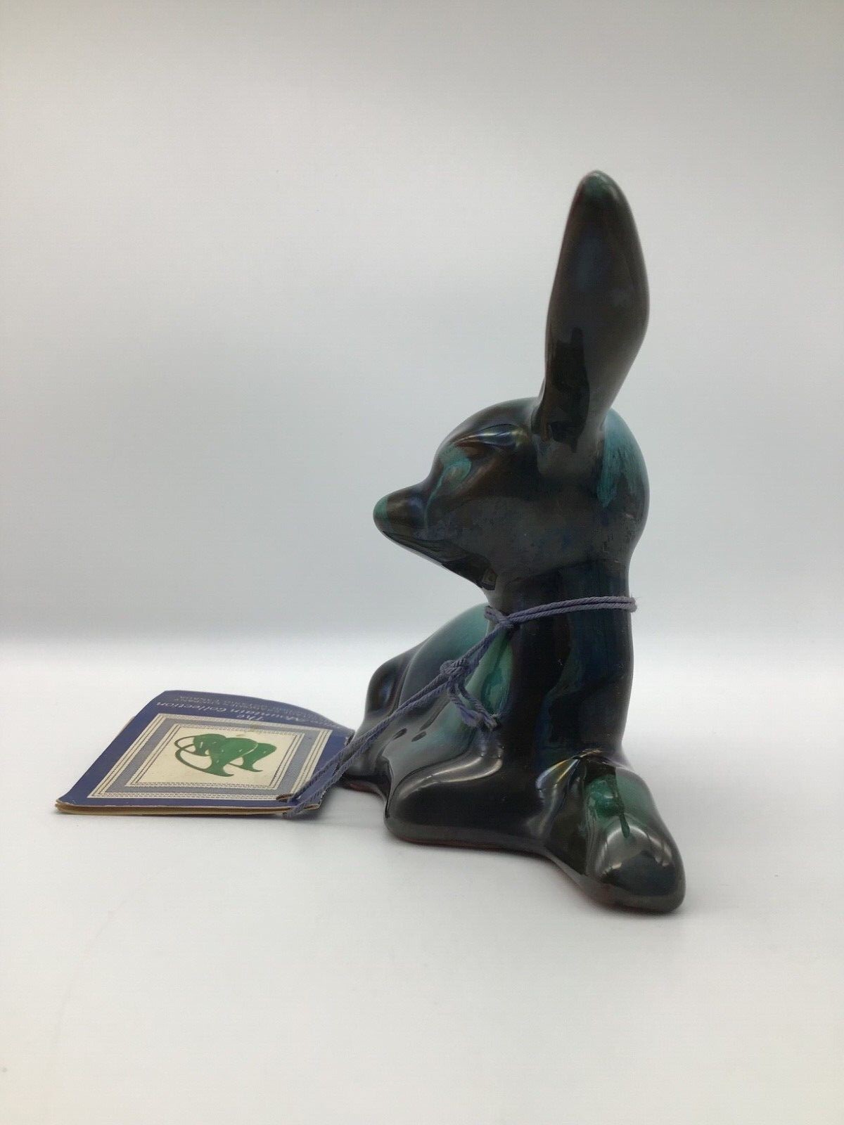 Blue Mountain Redware Pottery Fawn Made In Canada Original Tag