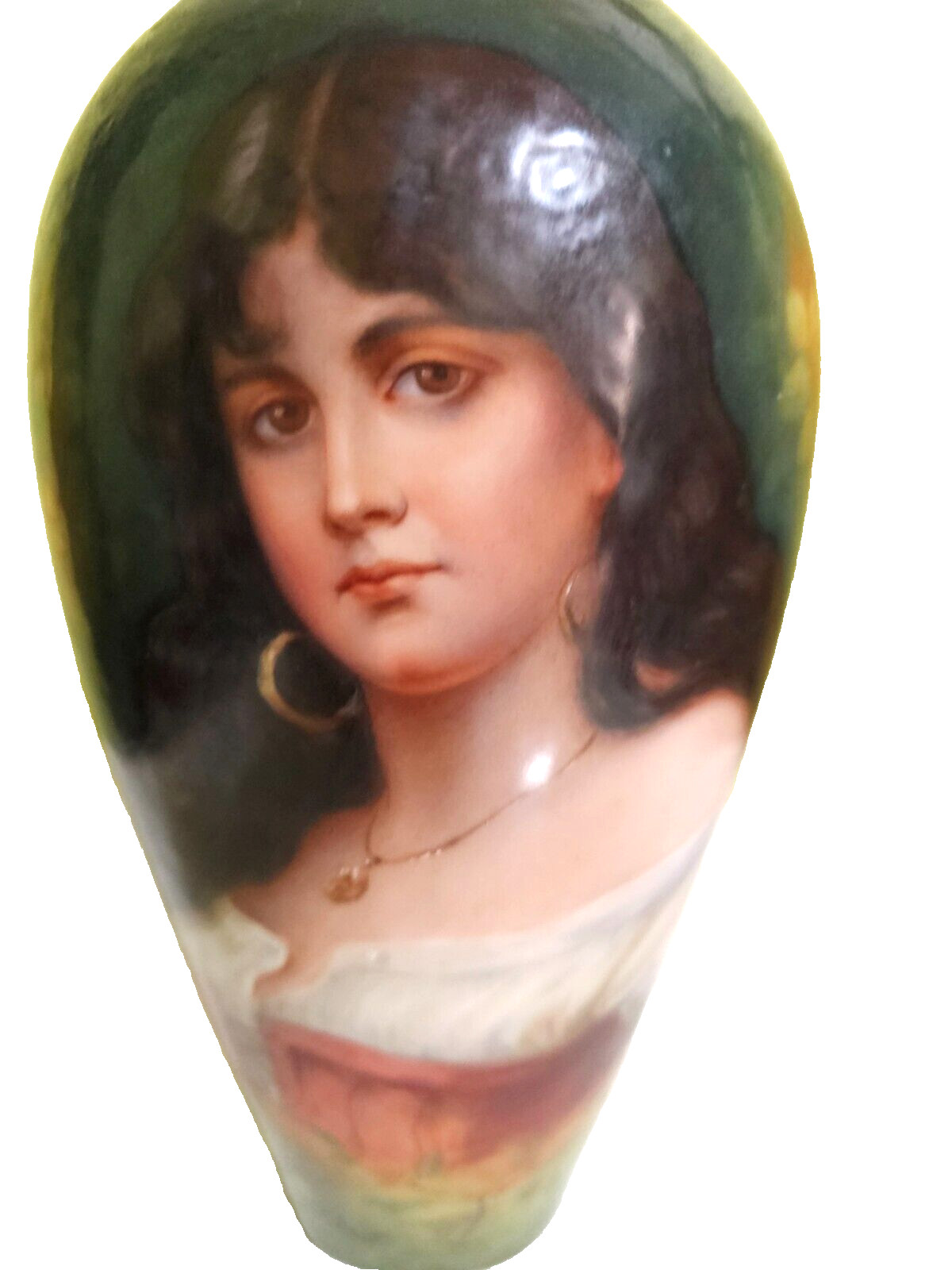 Berlin Porcelain vase hand painted by Engelbert Brodel after Ernest Sichel