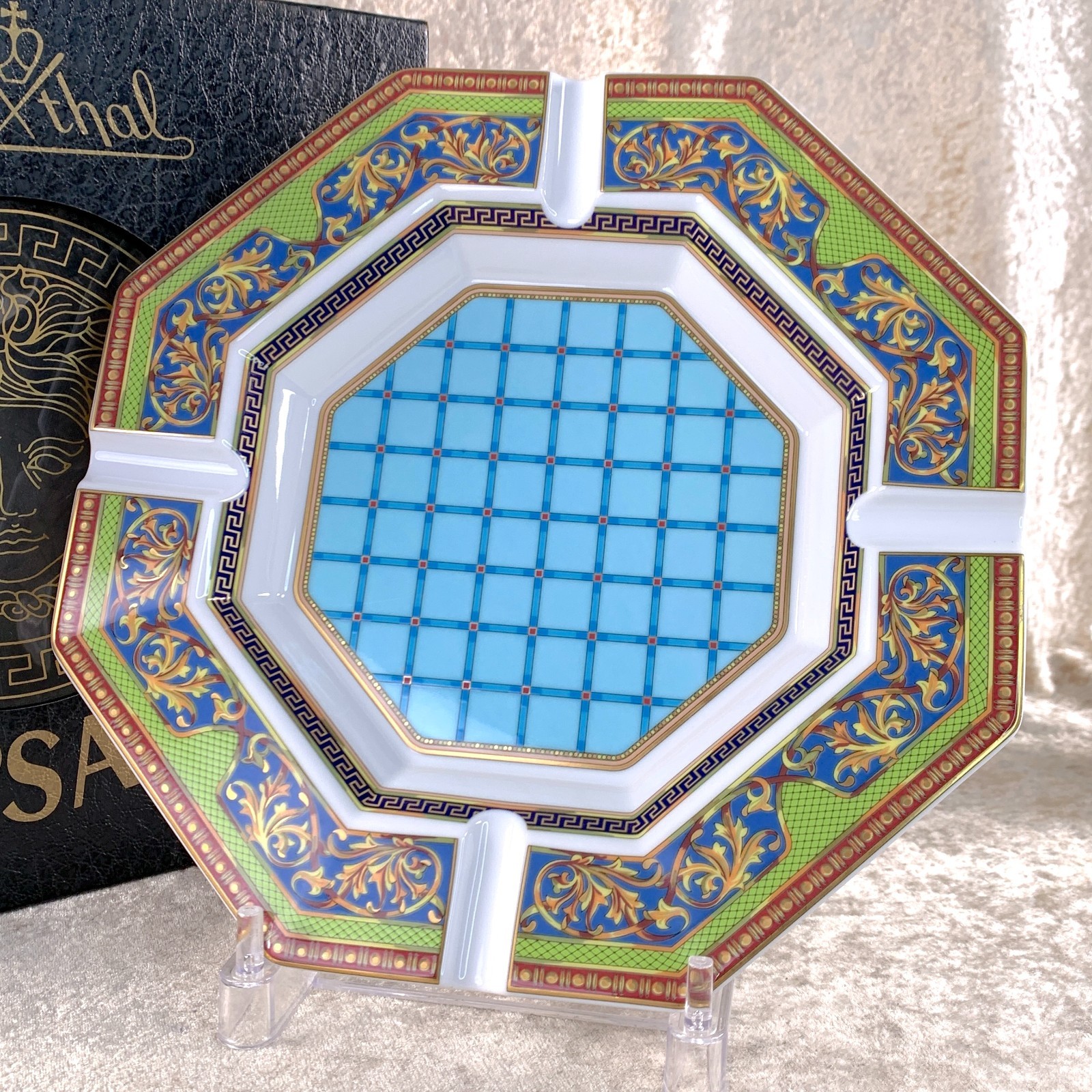 Versace x Rosenthal Russian Dream 24cm Ashtray Porcelain Plate with Box