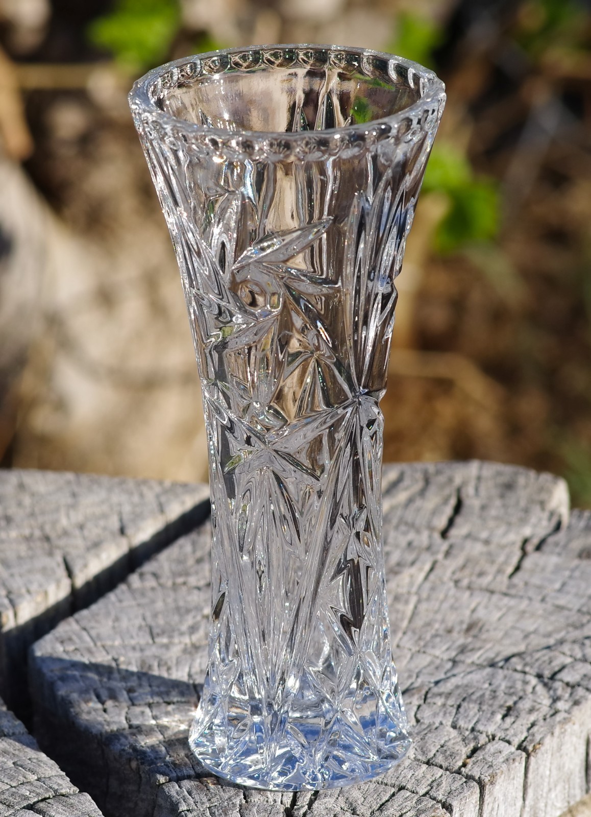 VINTAGE Miniature 6″ VASE Crystal by LENOX Made in Czech Republic