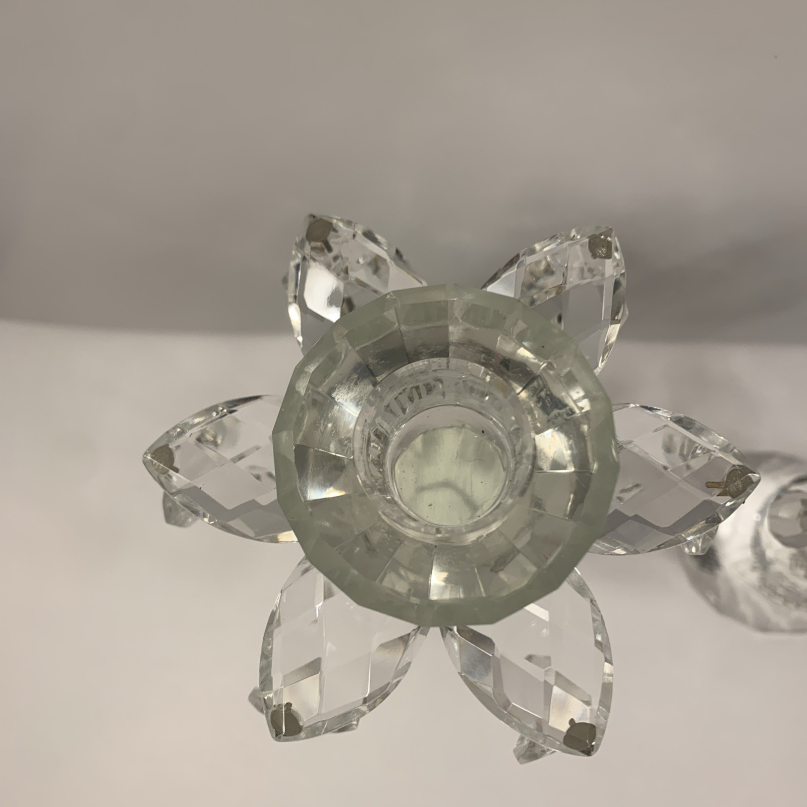 Crystal Diamonds By Godinger 9.5″ Candleholder Set Shannon Crystal Of Ireland