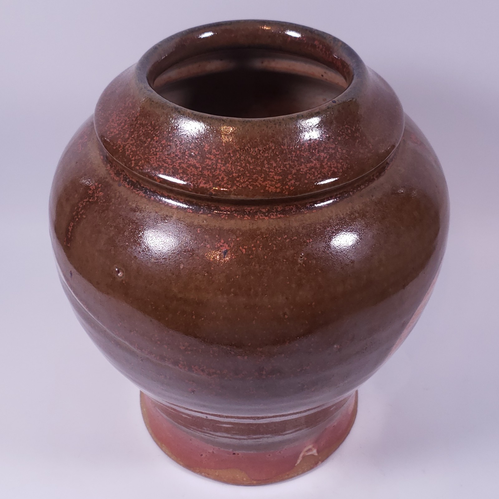 Vintage Japanese Oriental Ouroboros Snake Studio Pottery STONEWARE VASE PLANTER