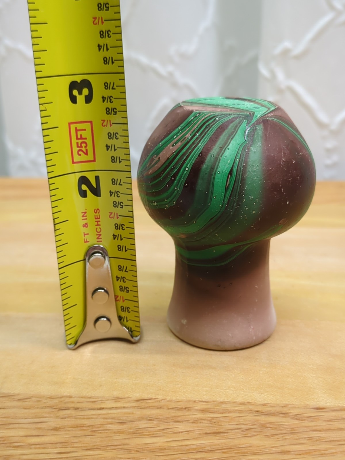Vintage Bud Vase Hand Painted Southwestern Brown & Green 2-3/4″ Tall