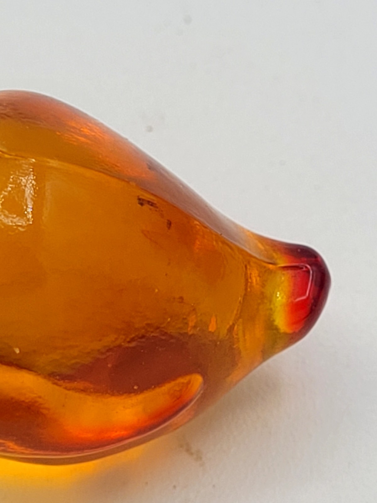 New Martinsville Viking #667 Amberina Glass Chick Rare