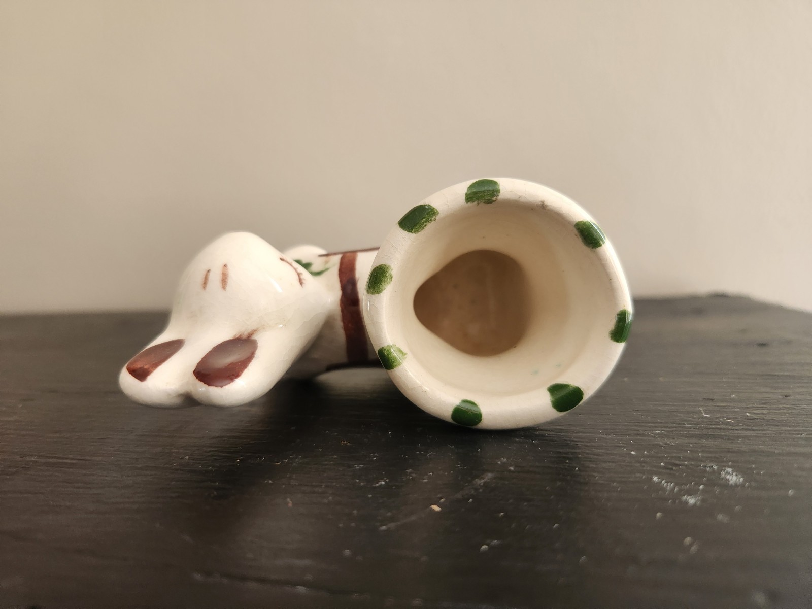 RIO HONDO Bunny and Cart Planter Figurine Eggcup Vintage California Pottery