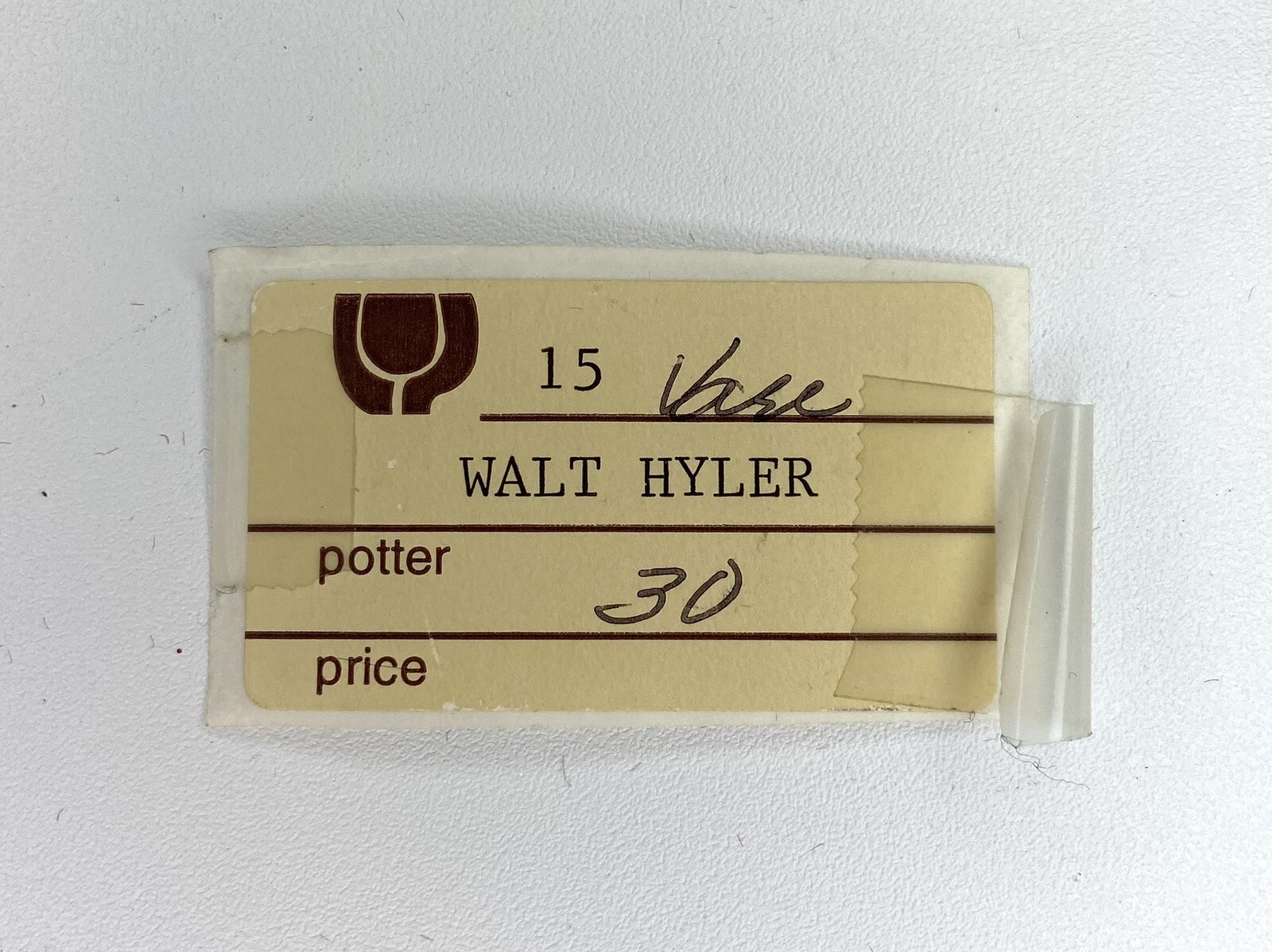 WALT HYLER Art Pottery SLAB VASE Original Hand Formed Ceramic 8” X 6.5” 1997